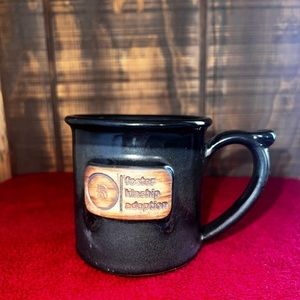 Foster Kinship Adoption Mountain Arts Collectible Coffee Mug Black Gray Brown